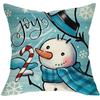 Merry Christmas Decoration Pillowcase Soft and Comfortable Snowman Pillow Cover Sofa Cushion Suite Home Decoration Gift
