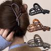 Vintage Heart Shape Plastic Hair Claw For Women Back Hair Holder Headband Elegant Hair Clips Hairpin Fashion Hair Accessories