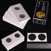 50Pcs New White Cardboard 2X2 Mylar Coin Holders With Storage Box Holder NPE
