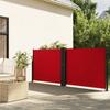 VidaXL Retractable Side Awning Red 100x600 Cm, Garden Privacy Screen, Balcony Windbreak, Outdoor Screen, 4004582
