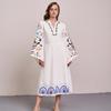 Women's Dress with Floral Embroidery In the Ukrainian Style Stephanie