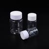 10Pcs Plastic Pet Clear Empty Seal Bottles Solid Powder Medicine Pill Vial Container Reagent Packing Bottle Refillable Bottles