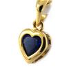 [G7638] - Gold Plated 'Love' Sapphire Pendant