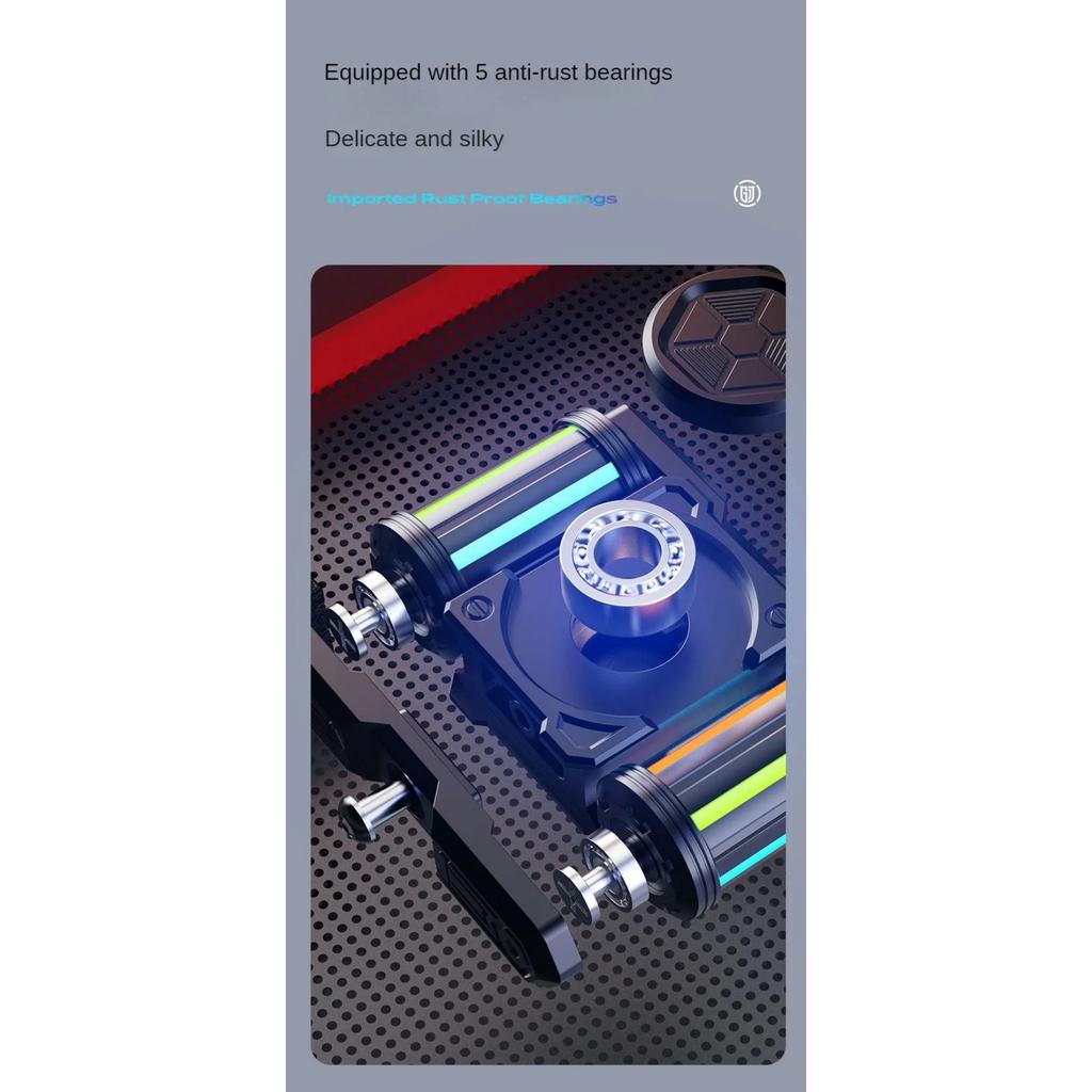 EDC Best Luminous Fidget Spinner Relieve Stress Relief Toy Antistresse Decompression Hand Metal Alloy Roller Children's Adults