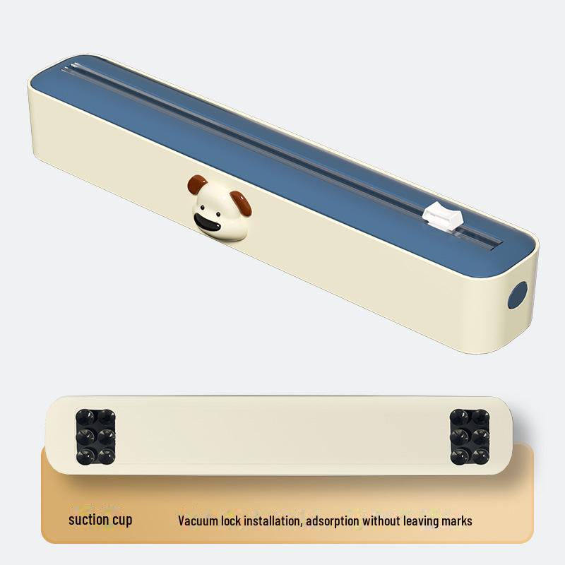 Magnetic Adjustable Kitchen Film & Foil Cutter with Storage Box