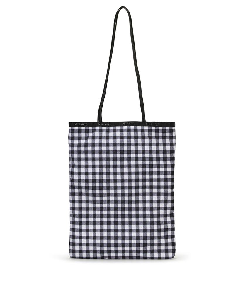 LeSportsac Official Tote Bag VERTICAL CITY Uptown TOTE/1083 Women's Gingham/Black