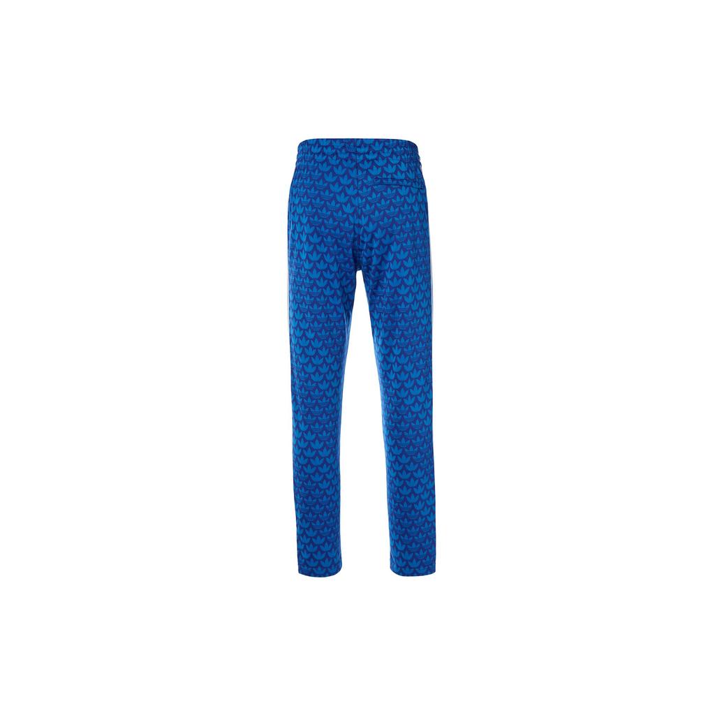 Adidas Originals Trefoil Logo Embroidered Elastic Waist Casual Pants Men Bottoms Blue IP6983