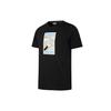 Graphic Print Sports Round Neck T-Shirt Men Tops Black 534152-01