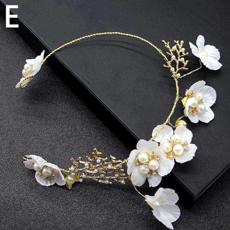 1 шт. Головной убор Сплав Повязка на голову Венок невесты Имитация жемчуга Вечеринка Цветочный венок Свадьба