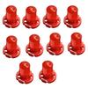 Universal T3 SMD Chip Car LED Light Dashboard Meter Panel Light Bulb/Red (Pack of 10)