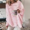 Women Hollow Out Sweater Elegant Loose S Knitted Pullovers Female Casual O Neck Solid Color Sweaters
