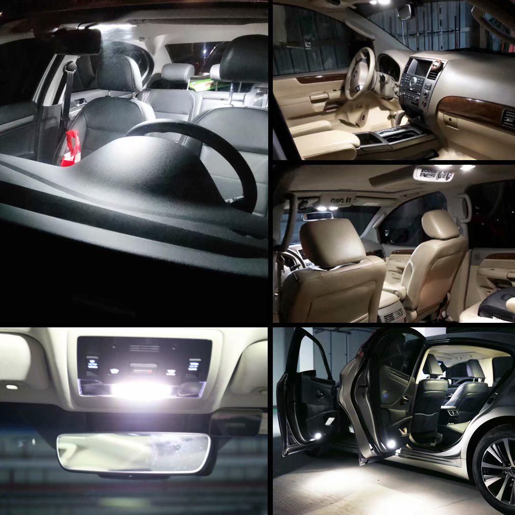 1x C5W LED Bulb Canubs 12V 6 SMD Super Bright White C10W LED Festoon 31mm 36mm 39mm 41mm Error Free License Plat Interior Light