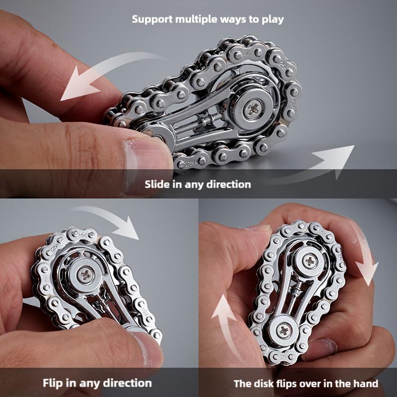 Sprockets Flywheel Fingertip Gyro Fidget Spinner Antistress Anxiety Metal Bike Chains EDC Spinner Fidget Toys For Adult Kid 2025