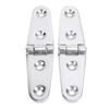 1 Pair Boat Strap Hinges Stainless Steel 4.06x1.06in Flush Mount Heavy Duty Deck Hatch Hinge Marine