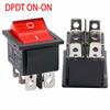 Panel Mount 1x Switch Plastic AC 250V/125V DPDT Contact