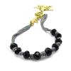 [J7248] - Ethnic Bracelet 'Shambhala' Black Gray