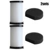 Filters Vacuum Cleaner Parts Home Hotel 2 Pcs Accessories