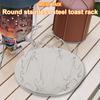 Camping Toaster Steel Rack Stainless Camp Stove Toaster for 4 Slices of Bread