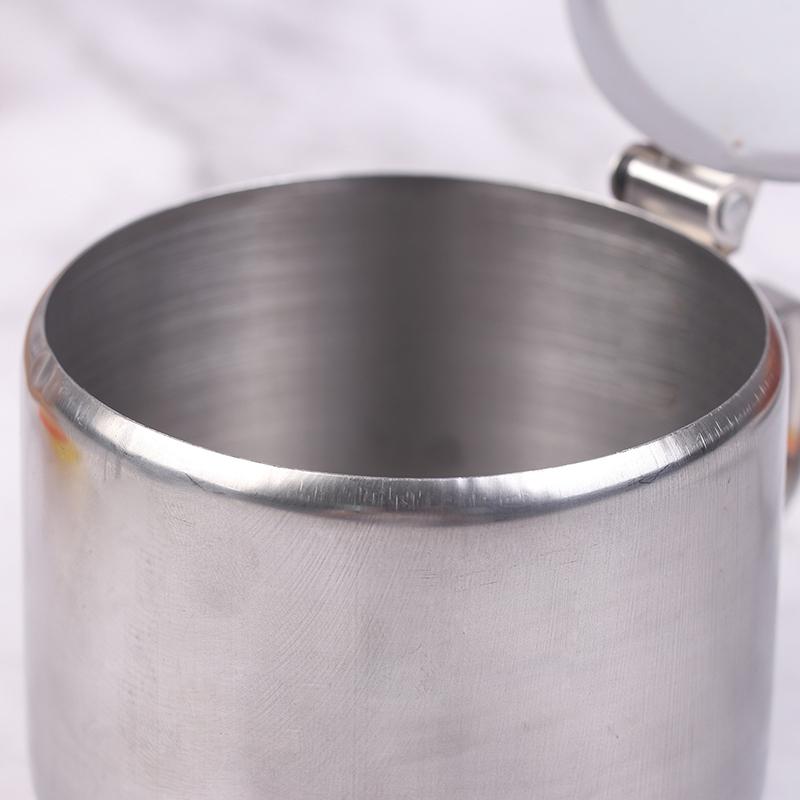 Practical Stainless Steel Sugar Bowl With Handle Lid Spoon Dustproof Waterproof Seasoning Jar Kitchen Restaurant Spice Container