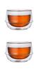 Kinto KRONOS Tea Glasses Maintain Temperature Set of 2 200ml Each Double-Walled - - Condensation-Free - - (7.5 Oz)