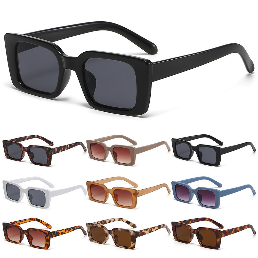 UV400 Gradient Beach/Travel Square Sunglasses Shades Leopard Sun Glasses Rectangle