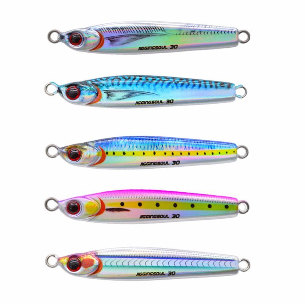 Sinking Minnow 10g 15g Spinning Baits Spanish Mackerel Metal Fishing Lure Lead Casting Jig Bait
