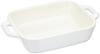 Staub Dish X 2P Set Ceramic Set Gratin Dish Oven Microwave Safe Japanese Dish "Rectangular (14 11cm) Ivory" [Authorized Product] 40508-169