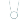 [L4613] - Silver Necklace 'Goddess' Silver White (rhodium-plated) - 22 Mm