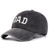 DAD MOM Embroidered Baseball Hat Retro Sports Casual Duck Tongue Hat Sun Hat