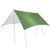 Outdoor Beach Sunshade and Rainproof with Pole Canopy 3*3 Meters Fishing Picnic Camping Pergola Extra Large Moisture-proof Ground Cloth