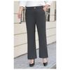 Slightly Flared Pants Loose and Tight Waist Plus-size Women's Wear High-waisted Casual Pants Elegant Spring Wear