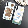 Cute Bear Duck Phone Case For Samsung Galaxy A72 A22 A21s A03 Core A52 A70 A71 A73 A53 A13 5g A03 A42 Tempered Glass Cover