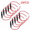 10 Pcs 5x20mm Fuse Holder Case In -Line Screw Type With Wire Cable Stock