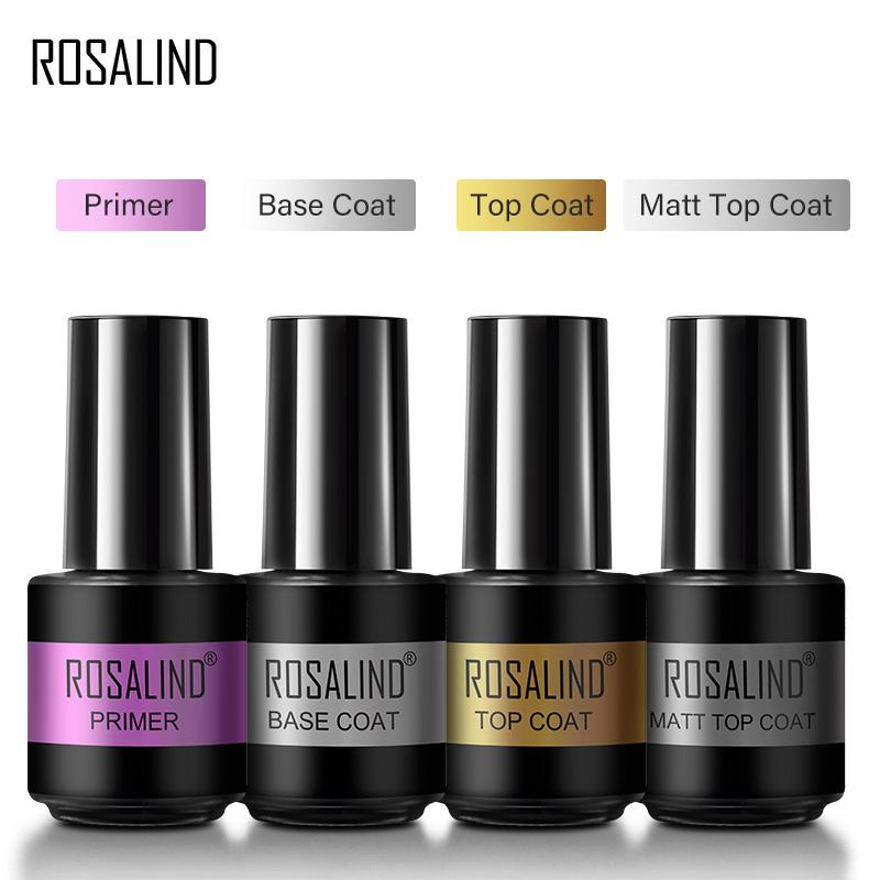 ROSALIND Colorful Nail Gel Polish Hybrid Gel Polish for Nail Art Design Soak Off Base Top Coat UV/LED Lamp Nail Enhancement 40 Colors