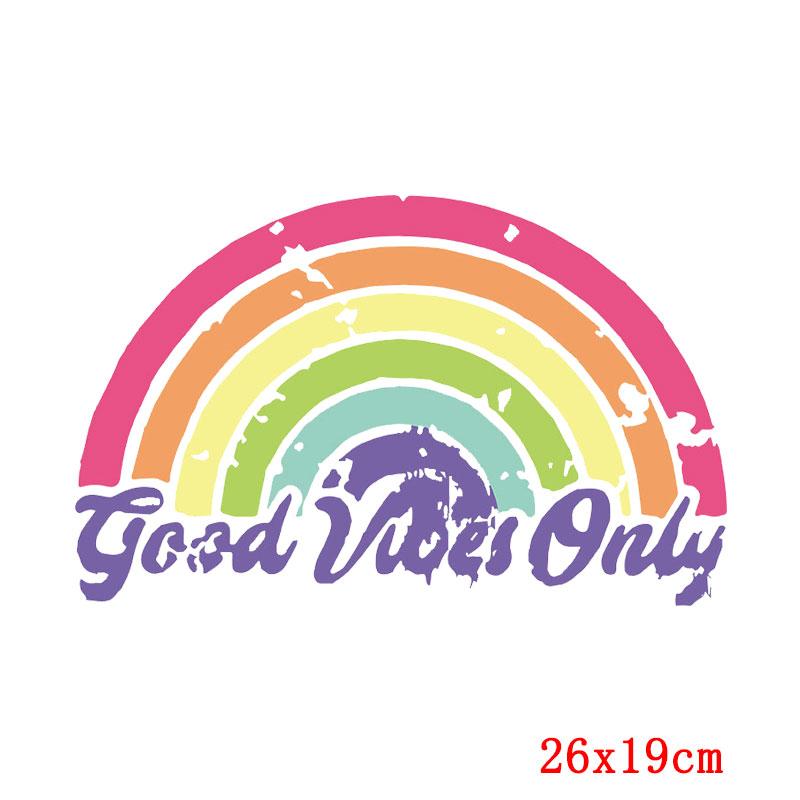 Fashion Patch Letters Thermo Patches On Clothes Flower Heart Thermal Applique For T-Shirt Sticker Iron On Transfer For Clothing