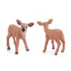 62KD Artificial Deer Family Figurines Miniature Cake Toppers Home Decoration