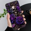 Skull Flower Art Phone Case For Samsung A35 A55 A54 A15 A25 A05s A05 A22 A24 A52 A33 A34 M34 M14 M54 M23