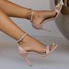One Word with High Heel Sandals Women's New Thin Heel Fish Mouth Sandals Fashion Casual Open Toe Sexy Sandals