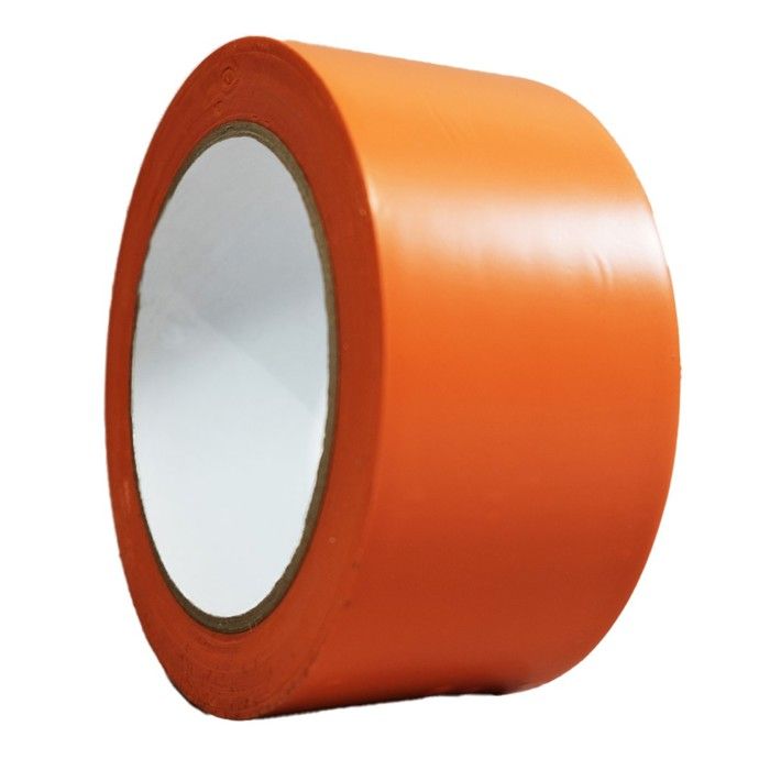 TECPLAST Pack of 24 Orange PVC Adhesive Tapes for Building 50 Mm X 33 M - Orange Construction Adhesive Roll