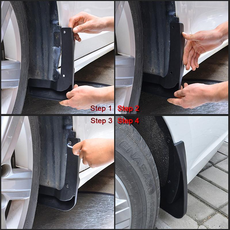 Car Styling Fit For BYD HAN EV 2022 2023 ABS Car Mud Flaps Splash Guard Mudguards MudFlaps Front Rear Fender Auto
