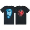 Mens Ice And Fire Dragons Jon Snow T-Shirt (Pack of 2)