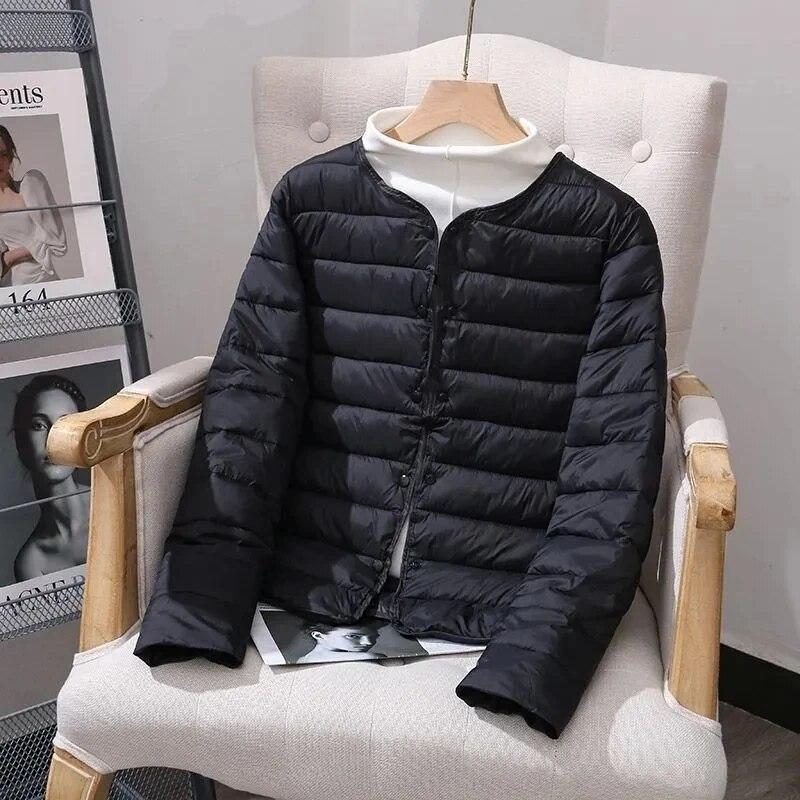 Women's Winter Plus Sizes Slim Warm Padded Jacket Light and Comfortable Short Tops Thin Loose Female Outerwear