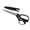 Stainless Steel Scissors Sewing Dressmaking Fabric Shears with Cover Black