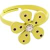 [R8402] - Children's Ring 'Le Monde De Coralie' Yellow (flower) - 13 Mm