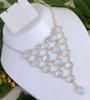 Alluring Opalite Gemstone 925 Sterling Silver Plated 18" Necklace FK-67