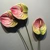 57CM Plastic Fake Single Stem Anthurium Artificial Flowers Artificial Anthurium