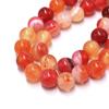 Hot Red Banded Stripe Onyx Agate Beads 4-12mm Loose Gemstones Beads for Jewelry Making Charm Accessories DIY