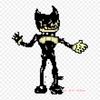 Fictional Character Bendy And The Ink Machine Pixel Ar Iron On Heat Transfer Printing Vinyl Patches Sticker for Clothes DIY Appliques Washable Patches
