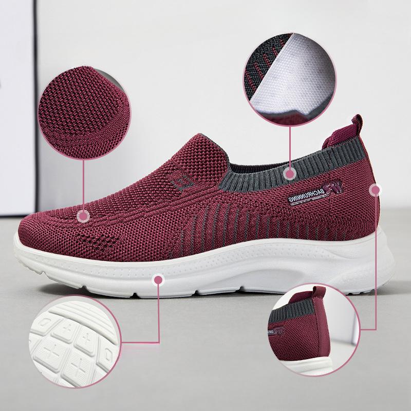 Shoes Women'S Autumn Single Shoes Hair Breathable Soft Sole Middle-Aged And Elderly Mother Shoes Women'S Shoes