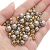 10-50pcs/bag Stainless Steel Beads DIY Bracelet Necklace Earrings Jewelry Accessories